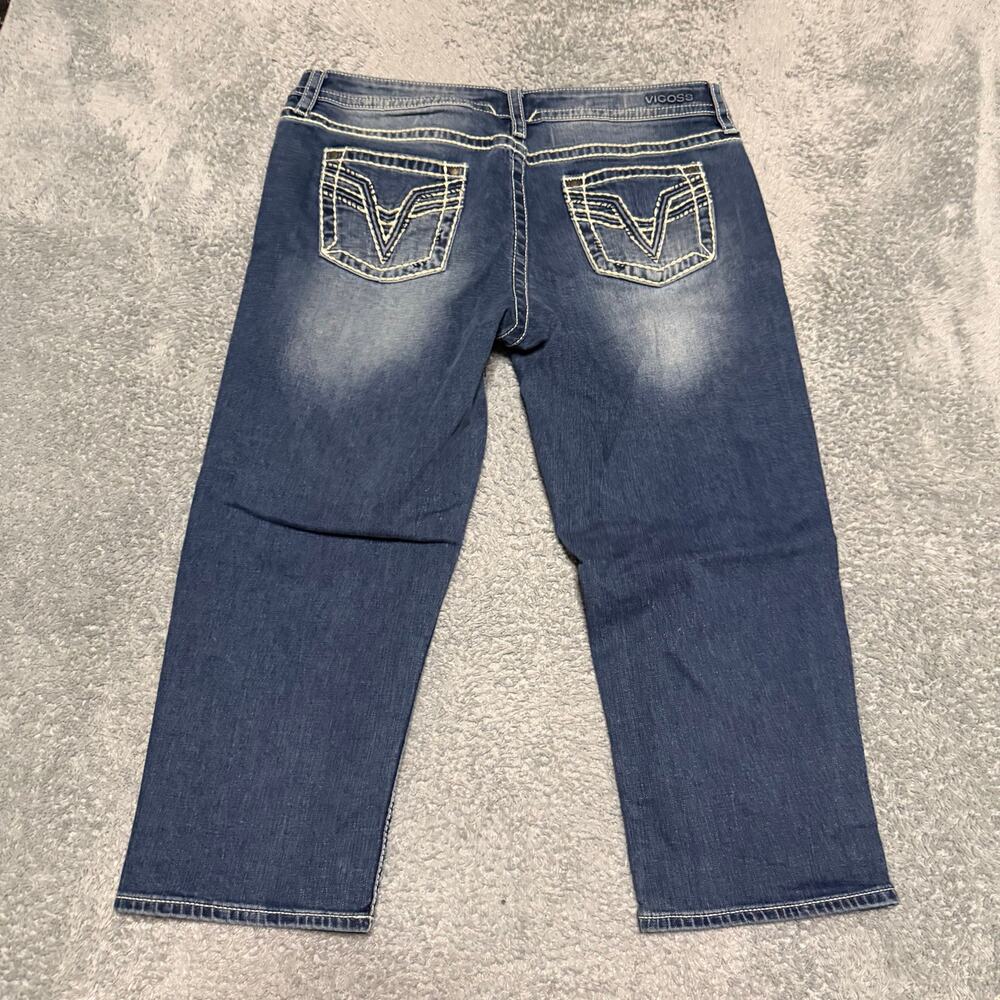 Vigoss Jeans Womens 14 (36x22) Capri Contrast Stitch Western Plus